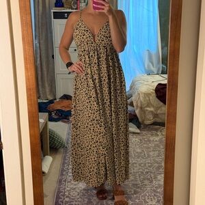 Leopard Print Maxi Dress